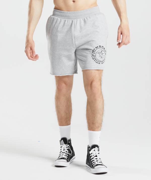 Panske Šortky Gymshark Legacy Svetlo Siva | KR6142583